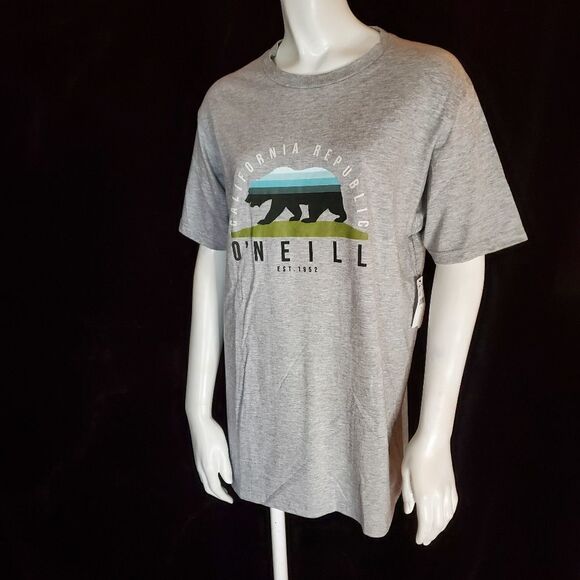 NWT O'Neill Modern Fit Gray Short Sleeve Tee Shirt (M) - Picture 1 of 5